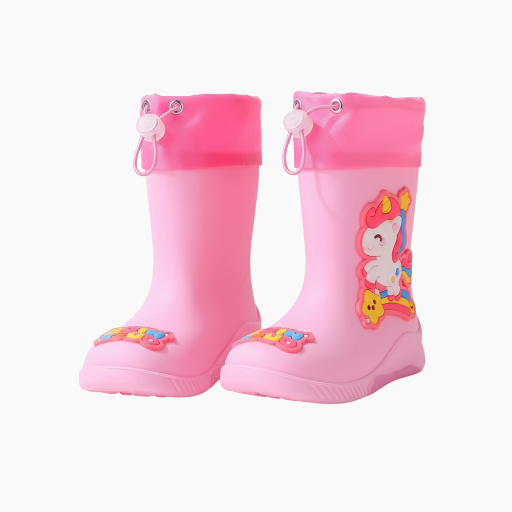 Gummistövel barn vattentät med dragsko flera färger, storlek 16–23 – Kivela
