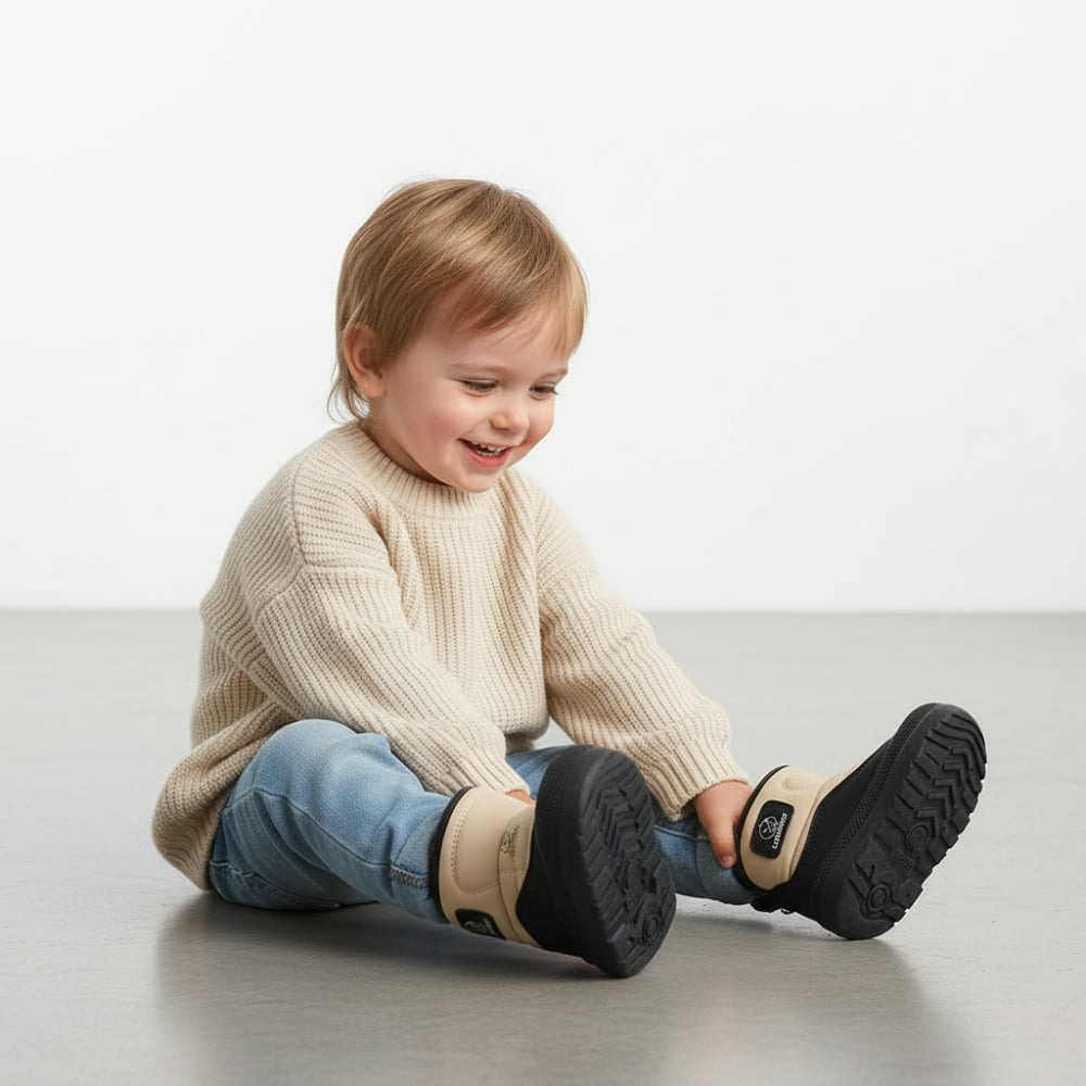 FJÄLLET vinterkängor barn med kardborre – varma och bekväma – Kivela.se