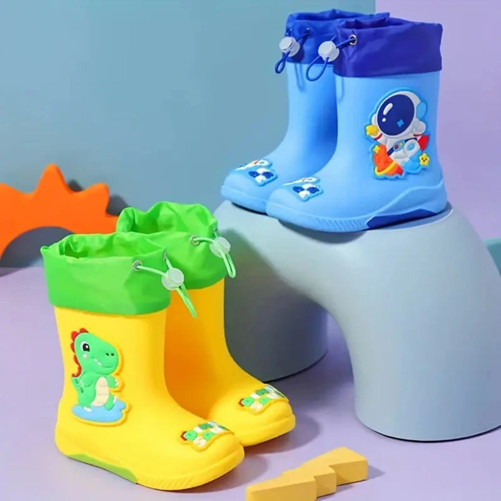 Gummistövel barn vattentät med dragsko flera färger, storlek 16–23 – Kivela