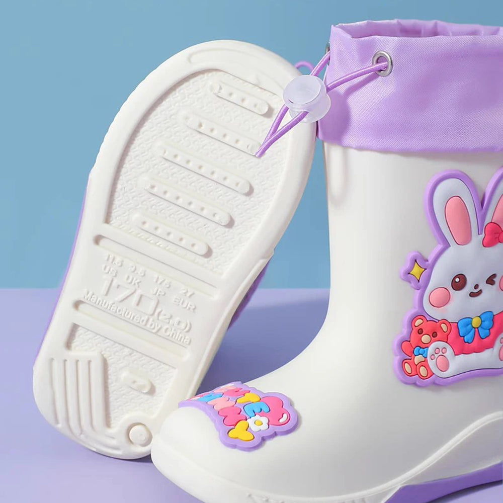 Gummistövel barn vattentät med dragsko flera färger, storlek 16–23 – Kivela